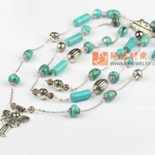 松石茶晶項(xiàng)鏈毛衣鏈 阿勇時(shí)尚飾品批發(fā)網(wǎng)，打造你的松石飾品潮流